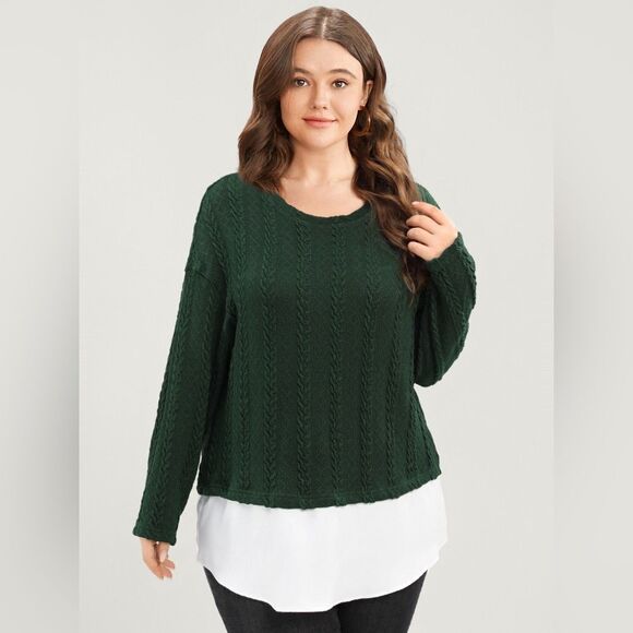 Bloomchic Knit Long Sleeve Top - Picture 1 of 8